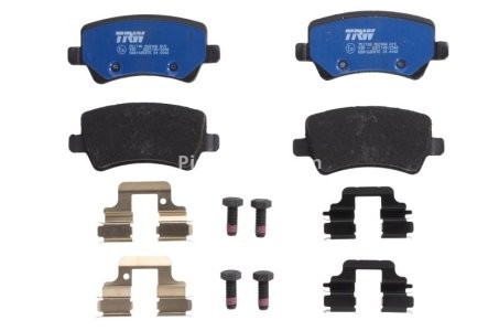 Set plăcuțe frână TRW, spate, pentru: VOLVO S60 II, S80 II, V60 I, V70 III, XC60 I, XC60 II, XC70 II; LAND ROVER RANGE ROVER EVOQUE 1.5-4.4 03.06-