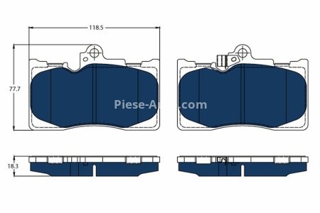 Set plăcuțe frână TRW, față, pentru: LEXUS GS, RC 2.5H/3.5H 02.06-