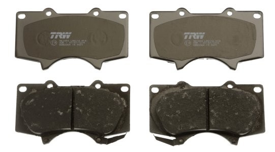 Set plăcuțe frână TRW, față, pentru: LEXUS GX; MITSUBISHI PAJERO IV; TOYOTA 4 RUNNER IV, 4 RUNNER V, FJ CRUISER, FORTUNER, HILUX, HILUX VII, HILUX VIII, LAND CRUISER 2.4D-4.7 02.99- 3