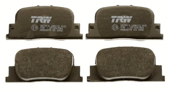 Set plăcuțe frână TRW, spate, pentru: LEXUS ES; TOYOTA CALDINA, CAMRY, MARK II, OPA, PRIUS 1.5H-3.0 08.96-12.09 3