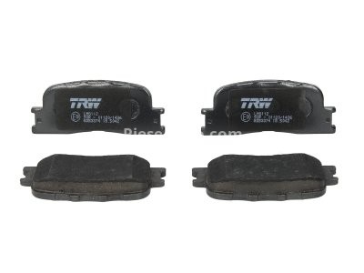 Set plăcuțe frână TRW, spate, pentru: LEXUS ES; TOYOTA CAMRY, HIGHLANDER / KLUGER 2.0-3.3 09.00-