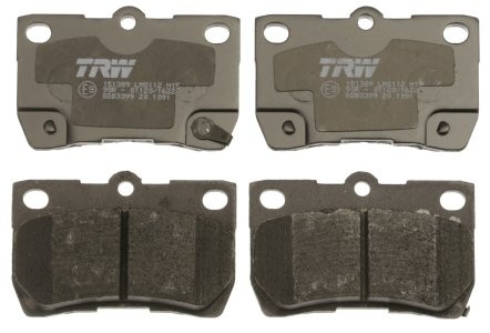 Set plăcuțe frână TRW, spate, pentru: LEXUS GS, IS C, IS II, IS III; TOYOTA MARK X I, MARK X II 2.2D-4.6 11.04- 3