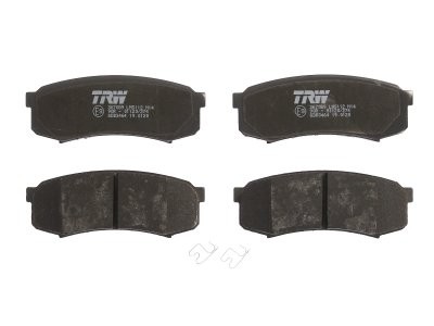 Set plăcuțe frână TRW, spate, (cu suplimente), pentru: LEXUS GX; MITSUBISHI PAJERO IV; TOYOTA 4 RUNNER V, LAND CRUISER, LAND CRUISER 100, LAND CRUISER PRADO 2.7-4.7 01.98-