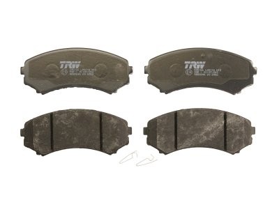 Set plăcuțe frână TRW, față (cu suplimente), pentru: MAZDA MPV I; MITSUBISHI ENDEAVOR, GRANDIS, PAJERO CLASSIC, PAJERO II, PAJERO III, PAJERO IV, PAJERO SPORT I, PROUDIA/DIGNITY 2.0D-4.5 11.88-