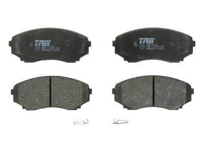 Set plăcuțe frână TRW, față (cu suplimente), pentru: MAZDA MPV II 2.0-2.5 09.99-02.06