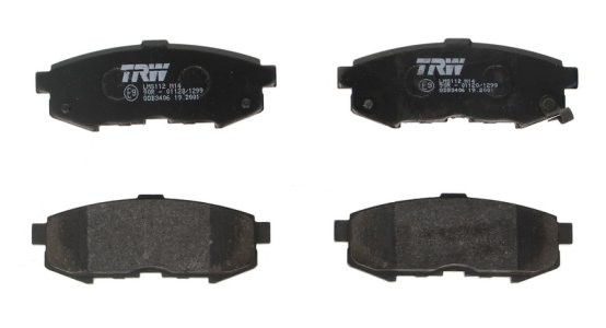 Set plăcuțe frână TRW, spate, pentru: MAZDA MPV II 2.0D/2.3 07.02-02.06