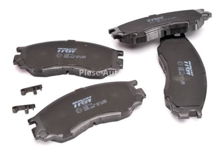 Set plăcuțe frână TRW, față, pentru: MITSUBISHI DELICA / SPACE GEAR, L 300 III, L200, L400 2.0-2.8D 07.94-12.07
