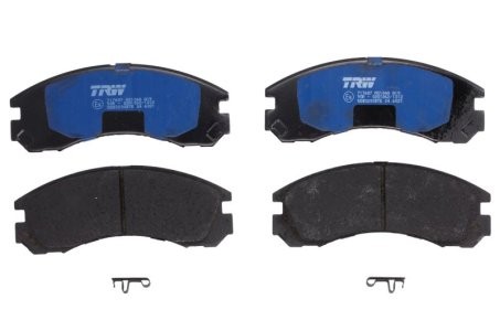 Set plăcuțe frână TRW, față, pentru: MITSUBISHI GALANT VII, GALANT VIII, L200, L400, LANCER V, LANCER VIII, OUTLANDER I, OUTLANDER II, OUTLANDER III, PAJERO I, PAJERO II 2.0-3.5 11.89-