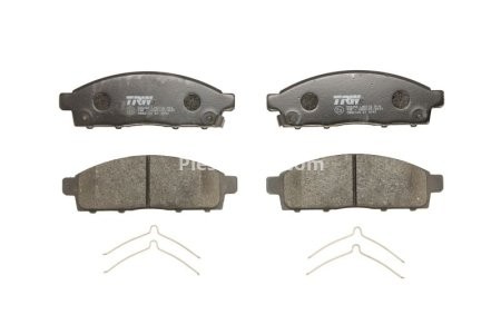 Set plăcuțe frână TRW, față, pentru: MITSUBISHI L200 / TRITON, PAJERO SPORT II 2.2D-3.2D 11.05-