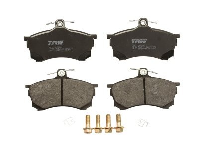 Set plăcuțe frână TRW, față (cu accesorii; cu șuruburi de ghidare etrier frână), pentru: MITSUBISHI CARISMA 1.6/1.9D 07.95-06.06