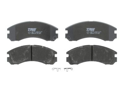 Set plăcuțe frână TRW, față (cu suplimente), pentru: MITSUBISHI ASX, L200, L400, LANCER IV, LANCER V, LANCER VI, LANCER VIII, MAGNA, OUTLANDER I, OUTLANDER II, OUTLANDER III 2.0-3.5 11.89-