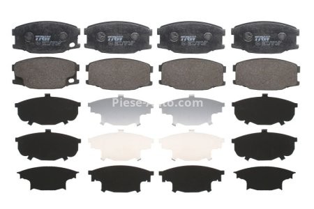 Set plăcuțe frână TRW, față / spate, pentru: MITSUBISHI CANTER (FB7, FB8, FE7, FE8) VII, CANTER (FE5, FE6) VI 3.0D-4.9D 07.86-