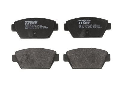 Set plăcuțe frână TRW, spate, pentru: MITSUBISHI COLT II, COLT III, ECLIPSE I, GALANT V, GALANT VI, GALANT VII, LANCER IV 1.5-2.4 06.84-08.96