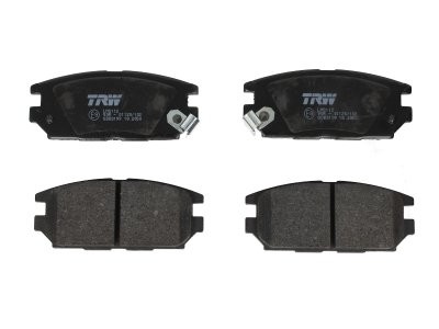 Set plăcuțe frână TRW, spate, pentru: MITSUBISHI ECLIPSE IV, GALANT VII, LANCER IV, LANCER V, LANCER VI, LANCER VII, MAGNA, PROUDIA/DIGNITY, SIGMA, SPACE 2.0-4.5 06.92-12.08