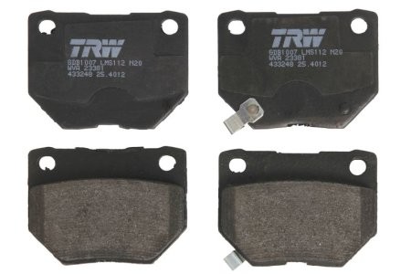 Set plăcuțe frână TRW, spate, pentru: NISSAN 300ZX, SKYLINE 2.5/3.0 05.90-07.00