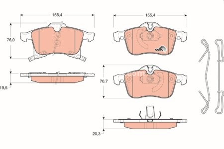 Set plăcuțe frână TRW, față (cu suplimente), pentru: OPEL ADAM, ASTRA G, ASTRA H, ASTRA H CLASSIC, ASTRA H GTC, ASTRA H/KOMBI, COMBO TOUR, COMBO/MINIVAN, CORSA C, CORSA C/HATCHBACK 1.2-2.2 03.01-