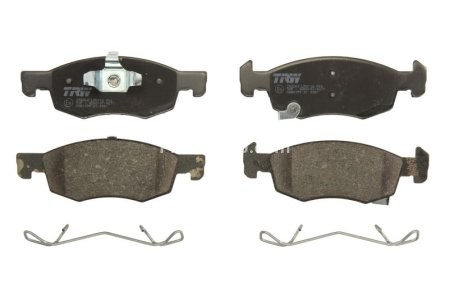 Set plăcuțe frână TRW, față (cu suplimente), pentru: OPEL CORSA E, CORSA E/HATCHBACK 1.0-1.4LPG 09.14-