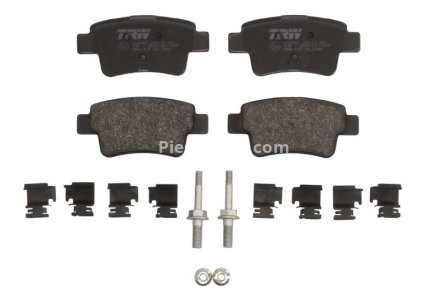 Set plăcuțe frână TRW, spate, pentru: OPEL CORSA D, CORSA D/HATCHBACK 1.0-1.7D 07.06-08.14