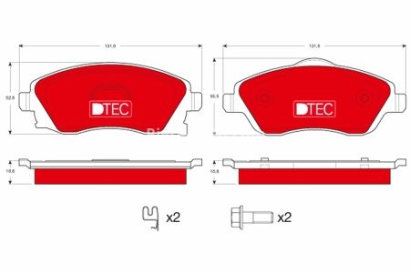 Set plăcuțe frână TRW, din ceramică, față, pentru: OPEL COMBO TOUR, COMBO/MINIVAN, CORSA C, CORSA C/HATCHBACK, MERIVA A, TIGRA 1.0-1.8 09.00-