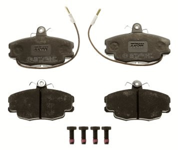 Set plăcuțe frână TRW, față (cu accesorii; cu șuruburi de ghidare etrier frână), pentru: PEUGEOT 205 I, 205 II, 309 I, 309 II; RENAULT 11, 18, 18 VARIABLE, 19 I 1.0-6.2D 04.78-09.14 3