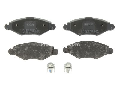 Set plăcuțe frână TRW, față (cu accesorii; cu șuruburi de ghidare etrier frână), pentru: PEUGEOT 206, 206+ 1.1-1.9D 09.98-