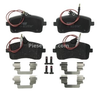 Set plăcuțe frână TRW, față (cu accesorii; cu șuruburi de ghidare etrier frână), pentru: PEUGEOT 407 1.6D-2.0D 03.04-02.11