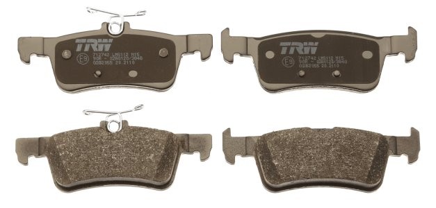 Set plăcuțe frână TRW, spate, pentru: PEUGEOT 308 II, 308 II/KOMBI, 308/HATCHBACK 1.2-2.0D 09.13-06.21 3