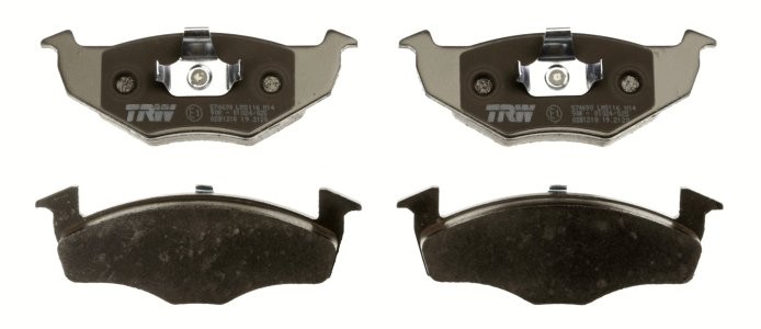 Set plăcuțe frână TRW, față, pentru: SEAT CORDOBA, CORDOBA VARIO, IBIZA II, TOLEDO I; VW GOLF III, POLO, POLO III CLASSIC, POLO/KOMBI, VENTO 1.4-1.9D 05.91-12.02 3