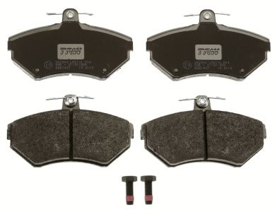 Set plăcuțe frână TRW, față (cu accesorii; cu șuruburi de ghidare etrier frână), pentru: SEAT AROSA, CORDOBA, CORDOBA VARIO, IBIZA II, INCA, TOLEDO I; VW CADDY II 1.0-2.0 02.86-07.05 3