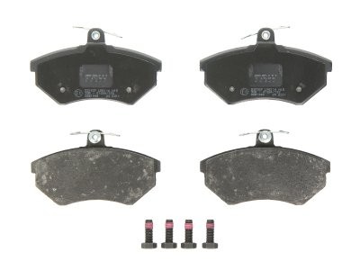 Set plăcuțe frână TRW, față (cu accesorii; cu șuruburi de ghidare etrier frână), pentru: SEAT CORDOBA, IBIZA II, INCA, TOLEDO I; VW CADDY II/MINIVAN, GOLF II 1.4-2.2 05.84-07.05