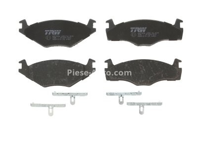 Set plăcuțe frână TRW, față (cu suplimente), pentru: SEAT CORDOBA, CORDOBA VARIO, IBIZA II; VW POLO, POLO CLASSIC, POLO II, POLO III, POLO III CLASSIC, POLO/HATCHBACK 1.0-1.9D 10.81-12.02