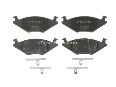 Set plăcuțe frână TRW, față (cu suplimente), pentru: SEAT CORDOBA, IBIZA II; VW DERBY, GOLF II, JETTA II, PASSAT B1, PASSAT B2, POLO, POLO CLASSIC, POLO II 1.0-2.1 05.73-10.02