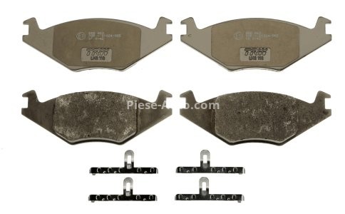 Set plăcuțe frână TRW, față (cu suplimente), pentru: SEAT CORDOBA, IBIZA II; VW DERBY, GOLF II, JETTA II, PASSAT B1, PASSAT B2, POLO, POLO CLASSIC, POLO II 1.0-2.1 05.73-10.02 3