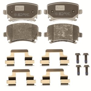 Set plăcuțe frână TRW, spate, (cu accesorii; cu șuruburi de ghidare etrier frână), pentru: SEAT LEON, LEON ST/KOMBI, LEON/HATCHBACK; SKODA SUPERB II; VW GOLF V 1.0-3.6 11.05-08.20 3
