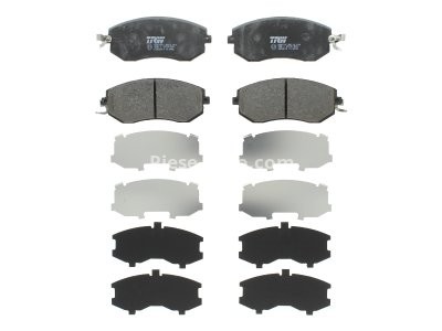 Set plăcuțe frână TRW, față, pentru: SUBARU BRZ, FORESTER, IMPREZA, LEGACY V, OUTBACK, XV; TOYOTA GT 86 1.5-2.5 12.00-