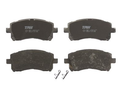 Set plăcuțe frână TRW, față (cu suplimente), pentru: SUBARU FORESTER, IMPREZA, LEGACY II, LEGACY III, LEGACY IV, LEGACY OUTBACK, OUTBACK 1.6-3.0 03.94-09.09