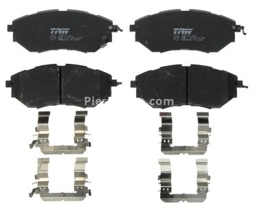 Set plăcuțe frână TRW, față (cu suplimente), pentru: SUBARU FORESTER, LEGACY IV, LEGACY V, OUTBACK, TRIBECA 2.0-3.6 09.03-