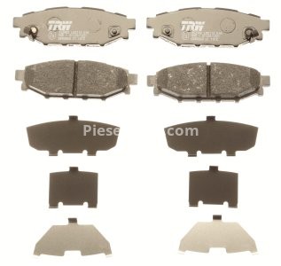 Set plăcuțe frână TRW, spate, pentru: SUBARU BRZ, FORESTER, IMPREZA, LEGACY V, OUTBACK, WRX; TOYOTA GT 86 1.5LPG-2.5 09.08- 3