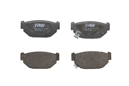 Set plăcuțe frână TRW, spate, pentru: SUBARU LEONE / LOYALE, LEONE III, XT 1.3/1.8 11.84-02.92
