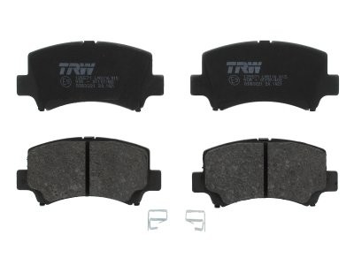Set plăcuțe frână TRW, față (cu suplimente), pentru: SUZUKI WAGON R+ 1.0/1.2/1.3 02.98-12.14