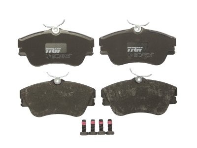 Set plăcuțe frână TRW, față (cu accesorii; cu șuruburi de ghidare etrier frână), pentru: VW CALIFORNIA T4 CAMPER, TRANSPORTER T4 1.8-2.8 07.90-06.03