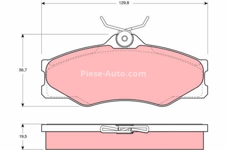 Set plăcuțe frână TRW, față (cu accesorii; cu șuruburi de ghidare etrier frână), pentru: VW TRANSPORTER T3 1.6D-2.1 08.82-07.92