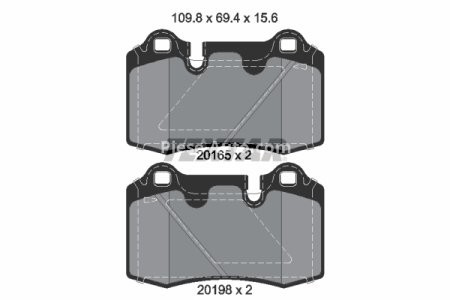 Set plăcuțe frână TEXTAR, spate, pentru: FERRARI 599 GTB/GTO, 612 SCAGLIETTI, F430, F430 SPIDER; MASERATI GRAN TURISMO I, GRANCABRIO, QUATTROPORTE VI; ASTON MARTIN DB9 VOLANTE 3.8-6.0 05.01-