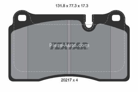 Set plăcuțe frână TEXTAR, față, pentru: CHEVROLET CORVETTE; LAND ROVER RANGE ROVER III, RANGE ROVER SPORT I 2.7D-6.2 03.02-12.19