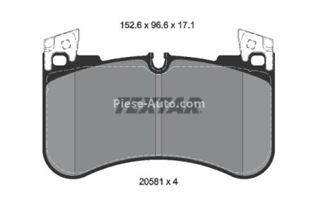 Set plăcuțe frână TEXTAR, față, pentru: LAND ROVER DEFENDER, DISCOVERY V, RANGE ROVER IV, RANGE ROVER SPORT II 2.0-5.0 08.12-