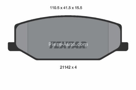Set plăcuțe frână TEXTAR, față, pentru: MAZDA AZ OFFROAD; SUZUKI JIMNY, LJ80, SAMURAI, SJ410, SJ413, SUPER CARRY 0.7-1.9D 01.80-