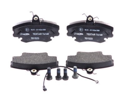 Set plăcuțe frână TEXTAR, față, pentru: DACIA LOGAN, LOGAN MCV, SANDERO, SOLENZA, SUPERNOVA; LADA LARGUS; PEUGEOT 205 I, 205 II, 309 I, 309 II, 309/HATCHBACK; RENAULT 11, 18 1.0-Electric 05.77-