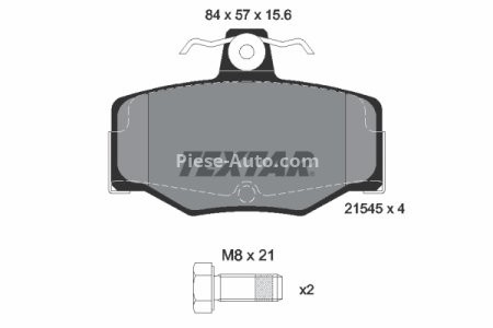 Set plăcuțe frână TEXTAR, spate, pentru: NISSAN ALMERA II, ALMERA TINO, PRIMERA 1.5-2.2D 06.90-11.06