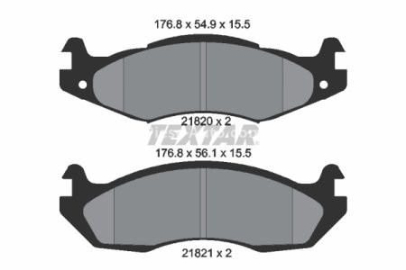 Set plăcuțe frână TEXTAR, față, pentru: CHEVROLET CAPRICE; HUMMER HUMMER H1; JEEP CHEROKEE, COMANCHE, WRANGLER I 2.1D-6.5D 10.84-12.04
