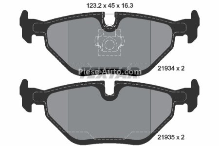 Set plăcuțe frână TEXTAR, spate, pentru: MG MG X-POWER; SAAB 9-5 1.9D-5.0 09.97-12.09